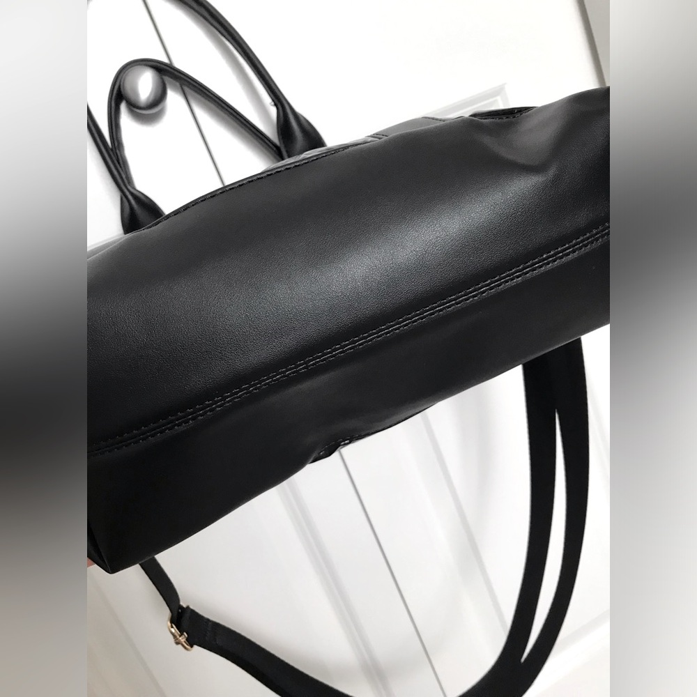 Convertible Glossy Puffer Tote Bag NWOT - Picture 7 of 9